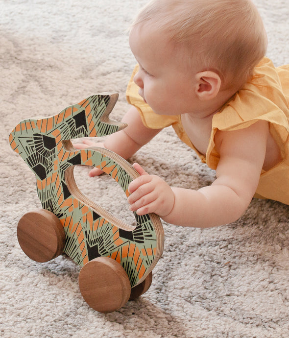 Baby playing with toy
